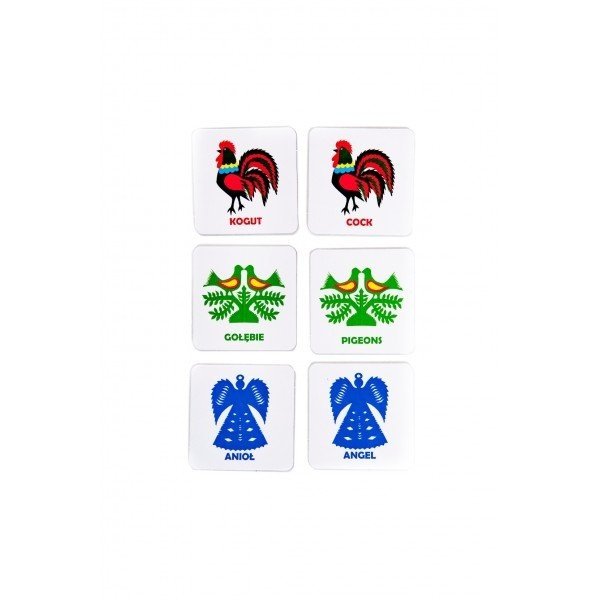 Wycinanki ludowe gra memory / Polish folk cutouts memory game