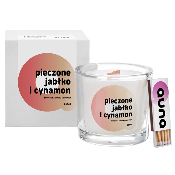 Soy Candle Baked Apples with Cinnamon