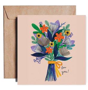 FLOWERS FOR YOU card