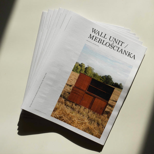 Wall Unit - newsprint zine by Paulina Korobkiewicz