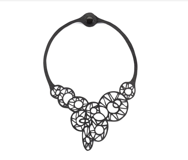 Stellar Astronomy Geometric Rubber Necklace by Paguro