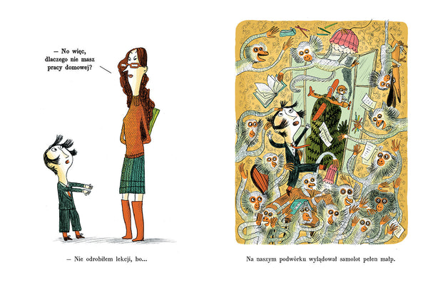 Nie odrobiłem lekcji, bo... - Davide Cali