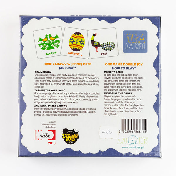 Wycinanki ludowe gra memory / Polish folk cutouts memory game