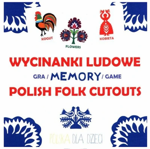 Wycinanki ludowe gra memory / Polish folk cutouts memory game