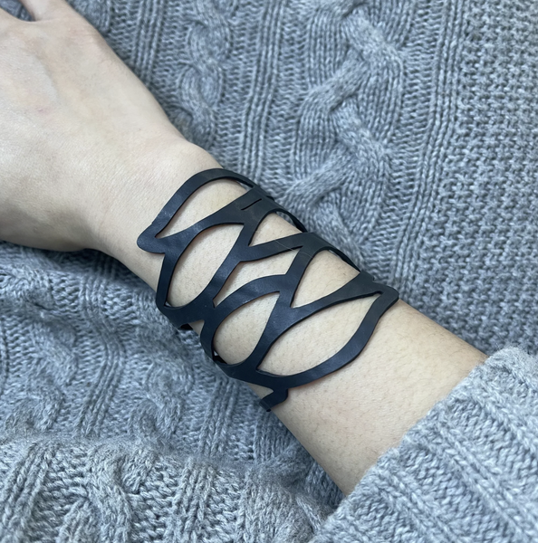 Flame Recycled Rubber Bracelet by Paguro